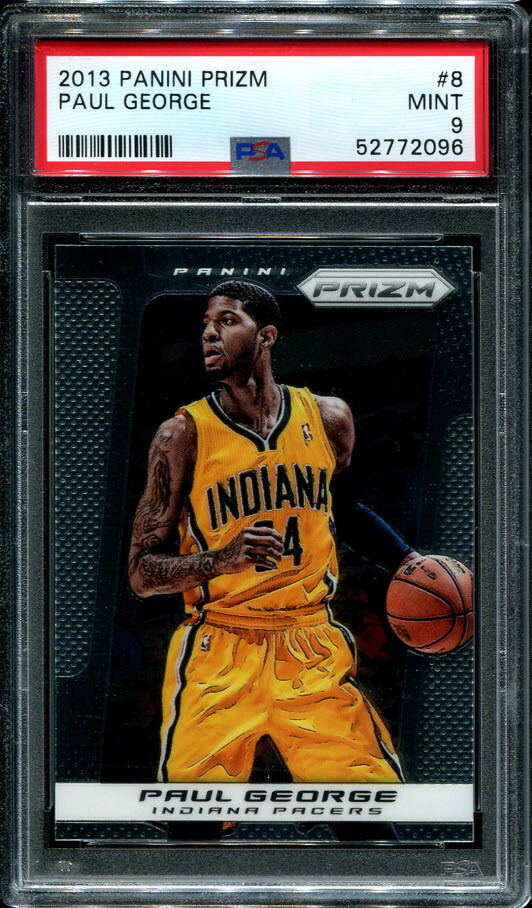 PSA 9 MINT 2013 PANINI PRIZM PAUL GEORGE #8 PACERS B178