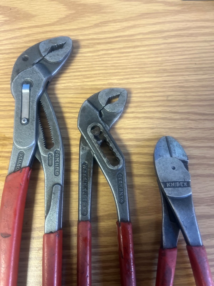 KNOPEX TOOLS -- TWO SETS OF ALIGATOR/COBRA PLIERS AND SET OF