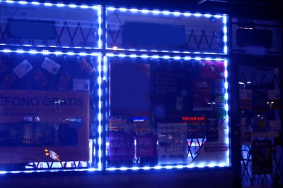 LEDUPDATES Blue LED light for STORE HOME CAR motorcycle with UL 12v 2A AC Power
