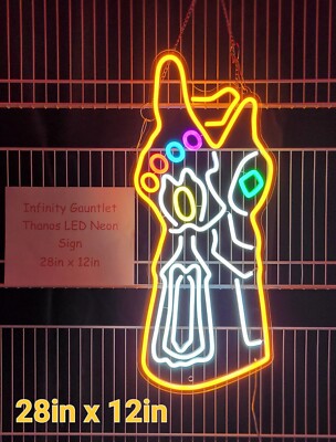 Thanos-Infinity Gauntlet LED Neon Sign 28in X 12in | eBay
