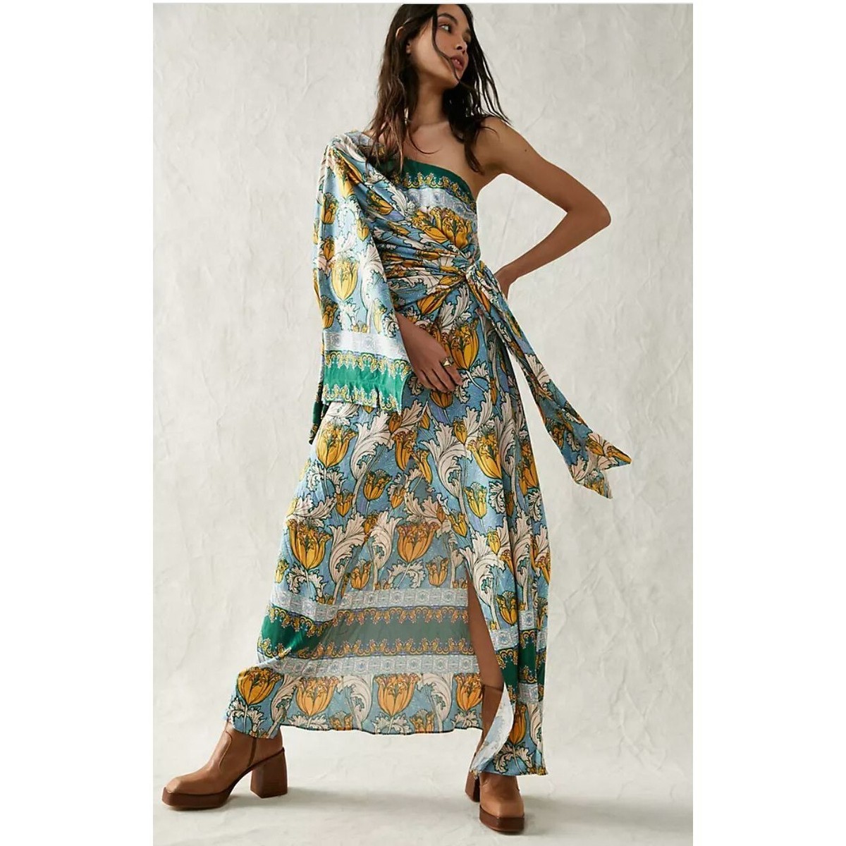 prom dresses that are unique Chic A-line Off-the-shoulder Long Formal Gowns CBD – SELINADRESS Default:3T-4T Lulus | Blue Floral for love and lemons providing a soft and