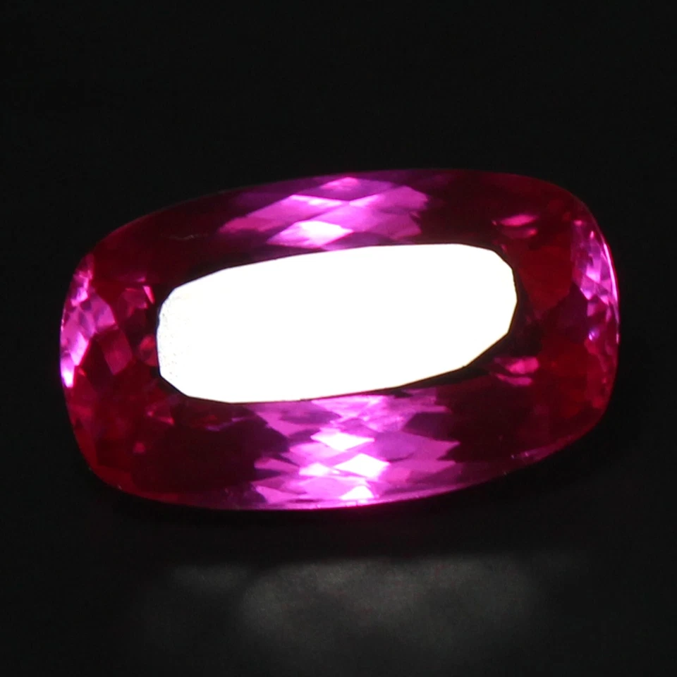 Natural 12.80 Ct Certified Utah Bixbite Red Beryl 18x11 MM Cushion Flawless Gems - Image 4 of 4
