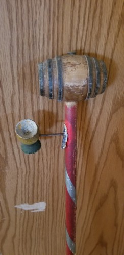 vintage 1933 Chicago World's Fair Keg & goblet wood Cane novelty walking stick - Picture 6 of 7