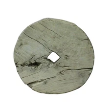Rustic Raw Wood Round Thick Plank Display Board ws755