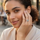 925 Sterling Silver Ring 4mm Natural Turquoise Zircon Handmade Snowflake Gift — photo 2
