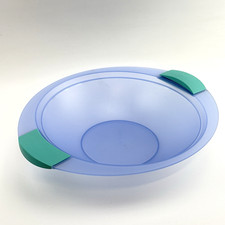 Tupperware Tropicana 2,8L | Junge Welle Schüssel Obstschale Blau Ø34cm Retro VTG