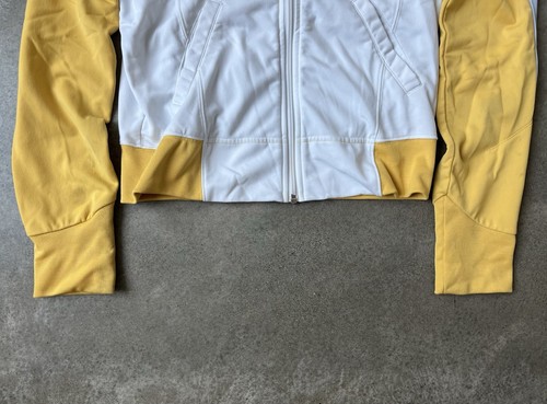 Nike Yellow Zip Track Jacket Athletic Retro Boys 8-10 Size Medium - Picture 2 of 7