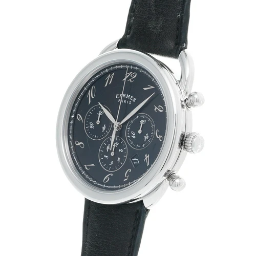 HERMÈS Orologio Uomo Hermes Arceau Cronografo AR4.910 Nero Automatico Con Scatola