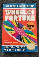VINTAGE 1989 WHEEL OF FORTUNE Jr. Edition Gametek NES.  Working 😊