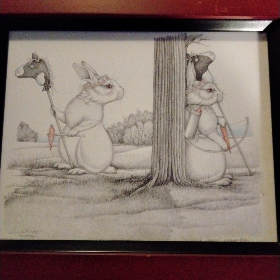 Sue Rupp, Rabbit Art Prints, 'Mohawk Hare' | eBay