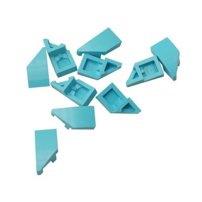 10 NEUE LEGO Wedge 2 x 1 x 2/3 with Stud Notch Left Mittlere Azure