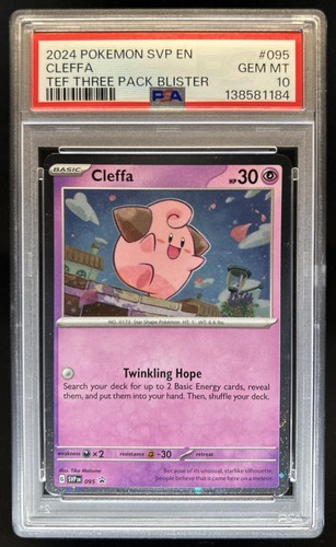2023-25 Pokemon SV Black Star Promos Cleffa 2023 #095 PSA 10 GEM MINT