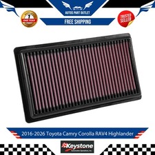 New Washable Panel Air Filter For 2016-2026 Toyota Camry Corolla RAV4 Highlander