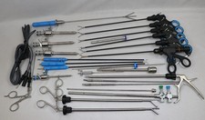 25Pcs Laparoscopic Instrument Set 5mmx330mm Reusable SS Surgical Kit CE Approved