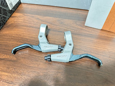 Vintage Shimano Deore XT BL-M739 Brake Levers Pair Silver 22.2mm 90s MTB Japan