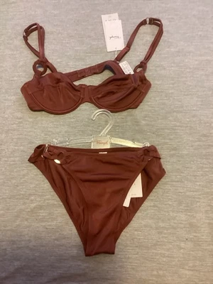 Triumph Bikini Damen Badeanzug Gr.38 B Braun Elastic NP. 69€ NEU Mit Etikett - Bild 1 von 4