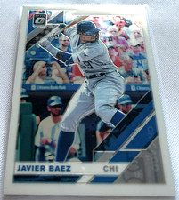 2019 Donruss Optic Baseball Javier Baez Chicago Cubs base card #165