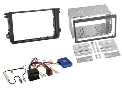 Radioeinbauset CAN-Bus Doppel DIN Autoradio für VW Golf V VI Touran Passat 3C Ca - Bild 1 von 4