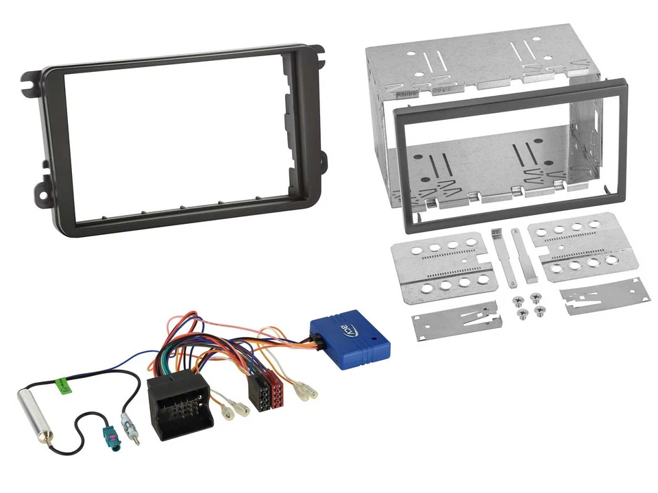 Radioeinbauset CAN-Bus Doppel DIN Autoradio für VW Golf V VI Touran Passat 3C Ca - Bild 1 von 4