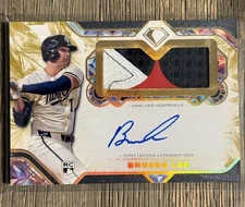 2025 Diamond Icons Brooks Lee Jumbo 3 Color Patch Auto  RC Patch Gold 1/1