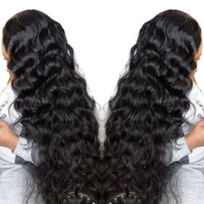 Schöne günstige lose tiefe Welle Lace Front Echthaar kleberlos volle HD frontal