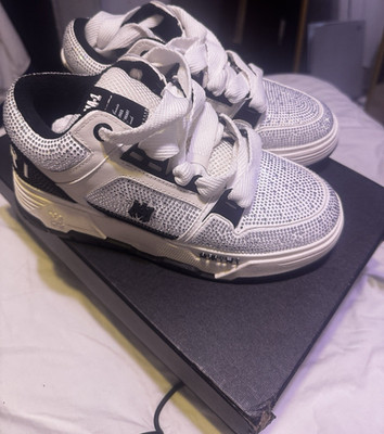 AMIRI Crystal MA-1 Skeleton Top Sneaker White/Black Low Top Lace Up