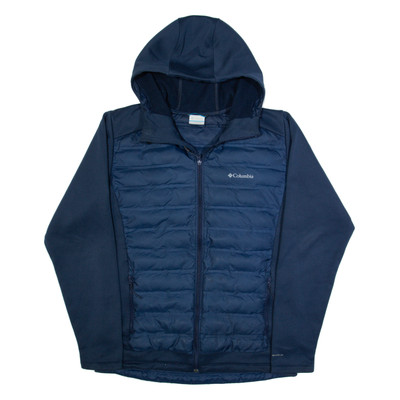 Columbia Herren Steppjacke blau mit Kapuze M