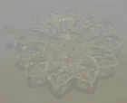 Federal Glass Mini Hurricane Fairy Lamp base, Bottom Only, 4.5" Across Vintage