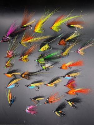 30 x Lachsfliegen Doppel Garnelen Haarflügel Größen 6-12. Fliegenfischen Fliegen