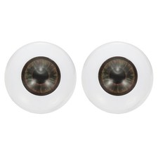 24mm Doll Eyes, 2 Pcs Realistic Acrylic Eyes, Yellow Brown
