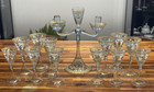 15pc Rare Venetian Pauly & C. / Salviati, Murano, Enameled Gilt Glass Wine Set — photo 1