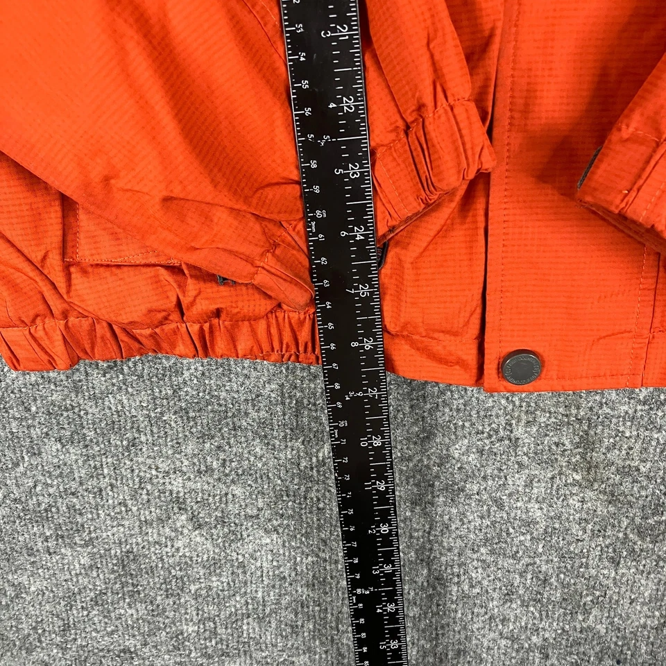 Free Country Jacket Mens M Orange Ripstop Hooded Lightweight Water Resistant - Image 3 of 4