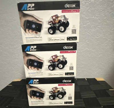 dexim AppSpeed AppSpeed Gyro RC Monster Truck DXA013B3 1:43 Red Black White
