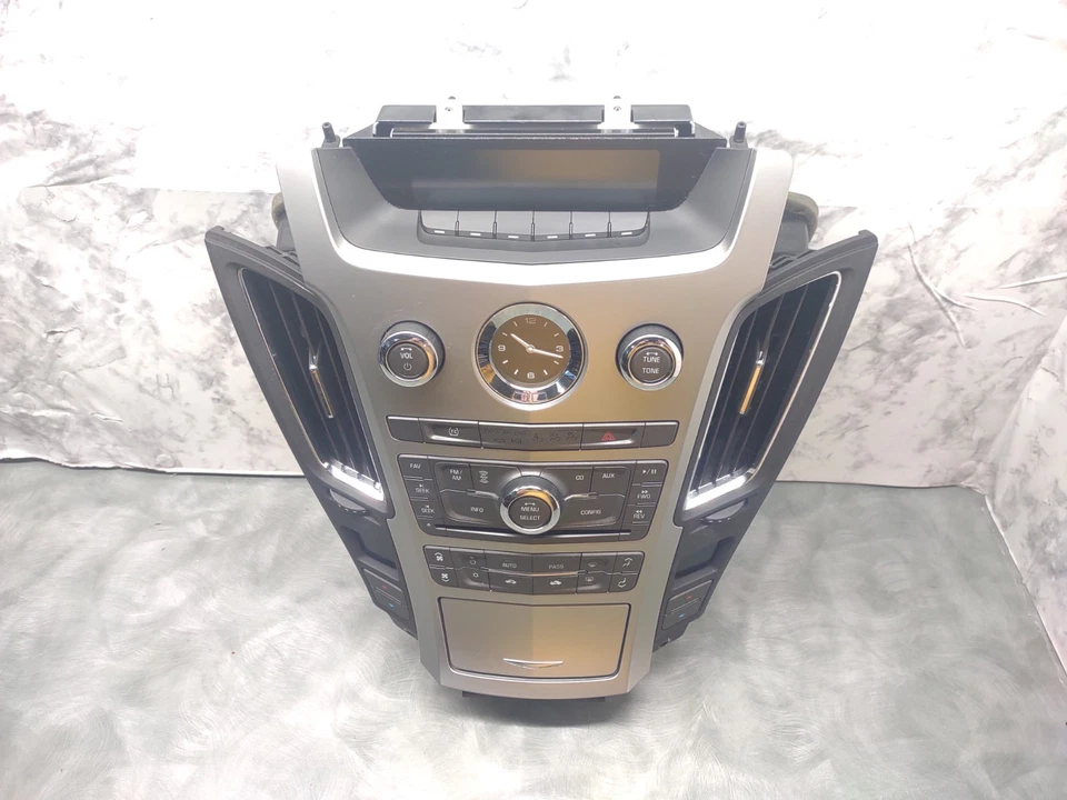 Cadillac CTS 2008-2013 sedán radio control de clima tablero reloj bisel Foto 4 de 4