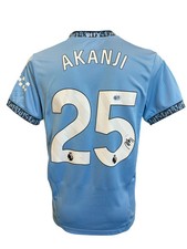 MANUEL AKANJI SIGNED 2024/25 MANCHESTER CITY HOME SHIRT (ACG CERT AG17214)