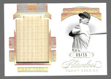 Tommy Henrich 2021 Panini Flawless Jumbo Memorabilia 9/15