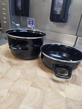 Enamel Mussels/Moules Pot with Lid.