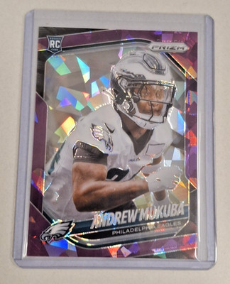 Andrew Mukuba 149/225 - 2025 Panini Prizm Purple Cracked Ice Philadelphia Eagles