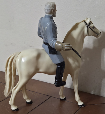 Vintage Hartland Plastics General Robert E Lee Rider W/Traveler