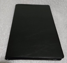 Vintage Business or Credit Card File/Organizer w/ Black Vinyl Cover--Unused