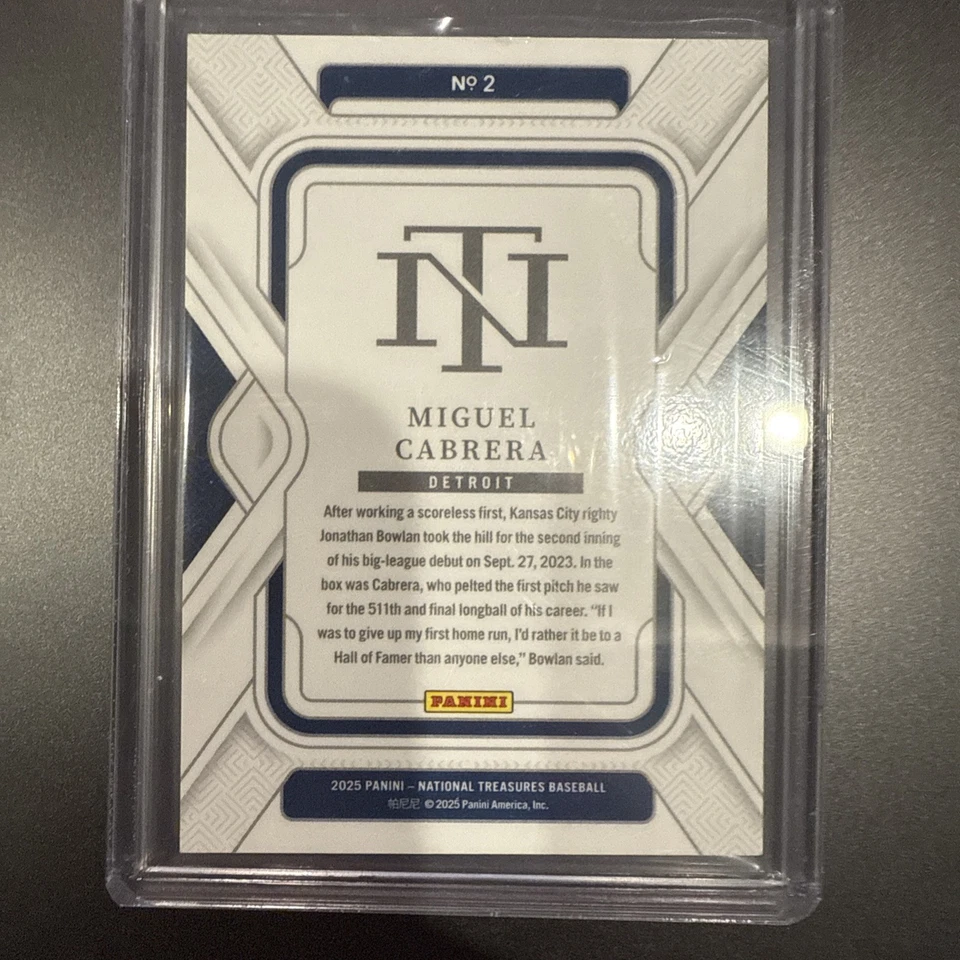 Tesoro Nacional Miguel Cabrera 2025 13/13 Foto 3 de 3