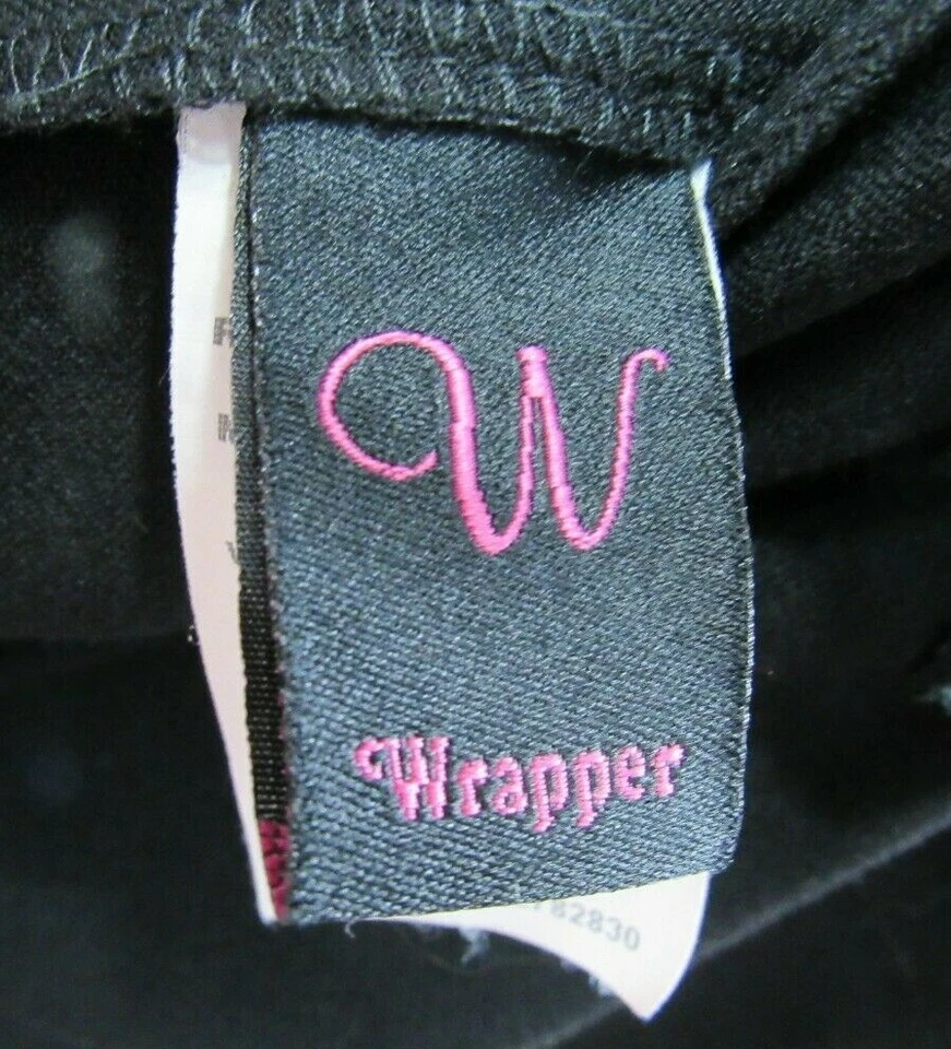 Wrapper Skirt Size 7 Juniors Black Back Zipper Belt Loops Career Work Business - Image 2 of 3