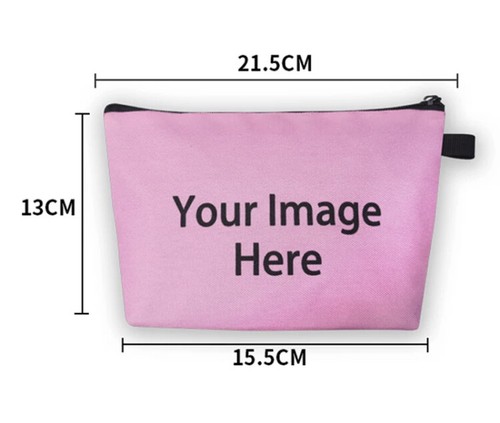African Print Cosmetic Makeup Travel Tote Canvas Case Storage Zip Bag - Picture 9 of 22