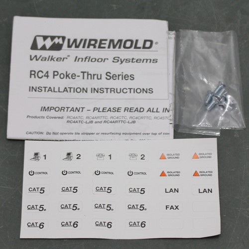 Wiremold Floor Flange Outlet Cover RC4CTCBK, for RC4 Poke Thru Device - Picture 6 of 7
