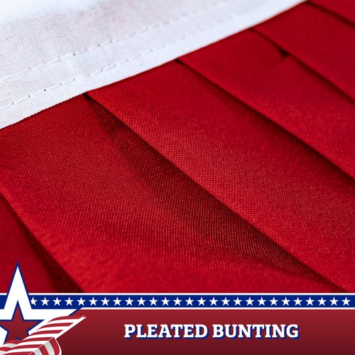 Fan Flag 5x10FT 5-Pack Embroidered Polyester By G128 - Picture 6 of 8