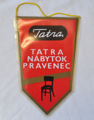 Vintage Tatra Nabytok Czech Pennant Czechoslovakia CSSR Chair Furniture Promo Ad