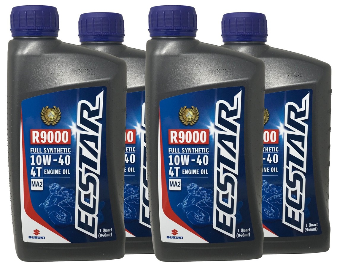 Suzuki Ecstar 10W40 R9000 FullSynthetic Motor Oil 4 QUART