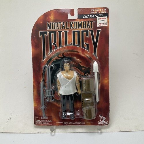 Vintage 1996 Mortal Kombat Trilogia Liu Kang Figura Sigillata Isola Giocattolo MOC