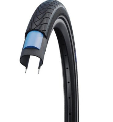 Schwalbe - Marathon Plus HS440 Touring Wire Clincher Bike Tire~700x35~Reflective