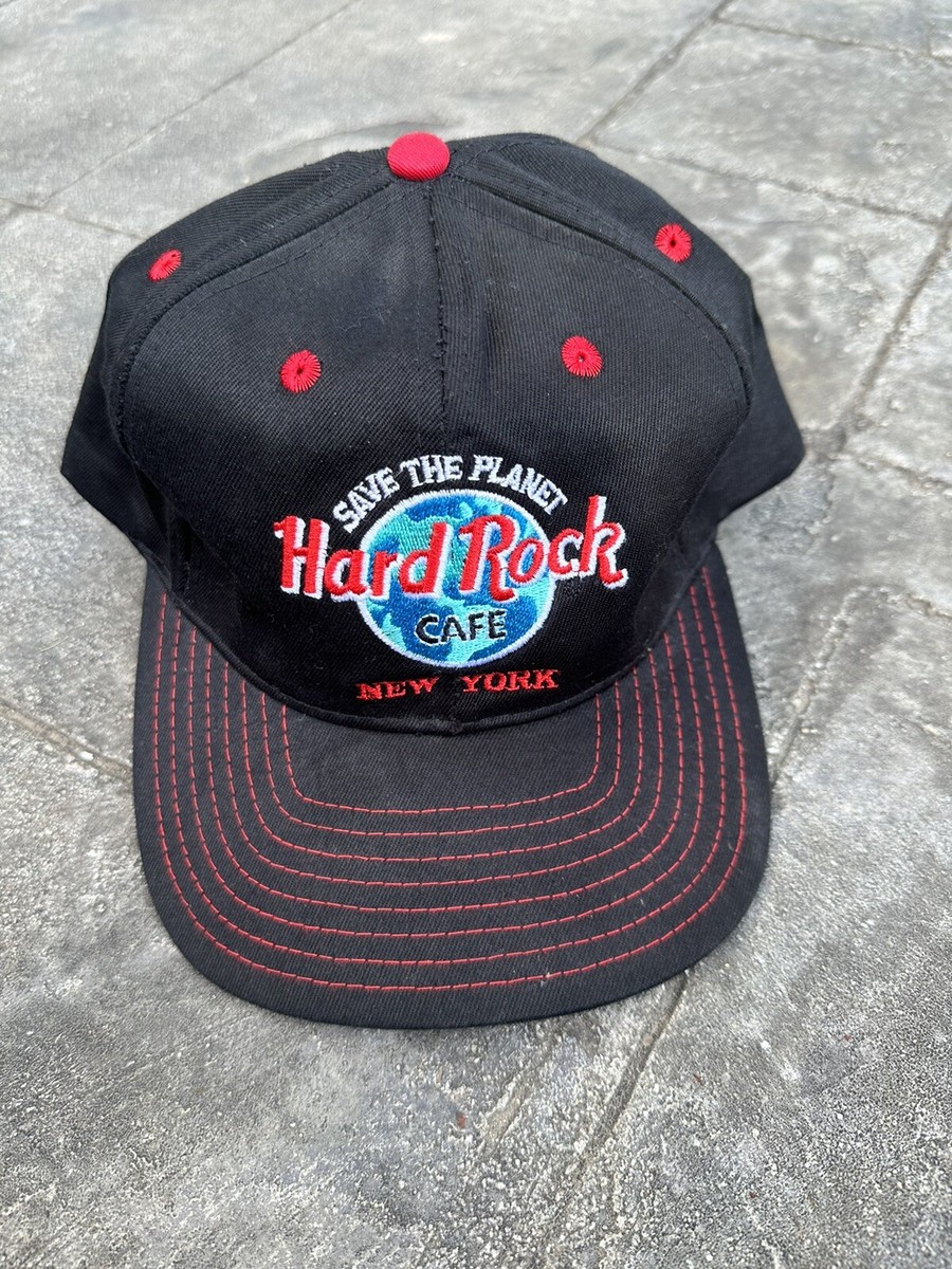 Vintage Hard Rock Cafe New York Hat Cap Black Red Love All